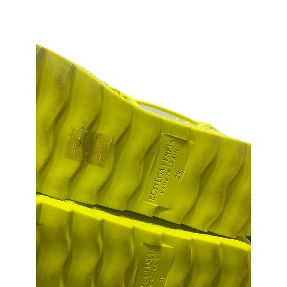 Bottega Veneta Stretch Mesh Wedge Sandal Green 39 - Picture 9 of 10